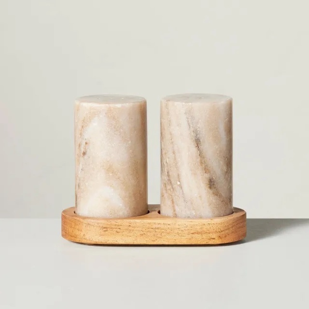 Marble Salt & Pepper shaker set - Hearth & Hand with Magnolia
